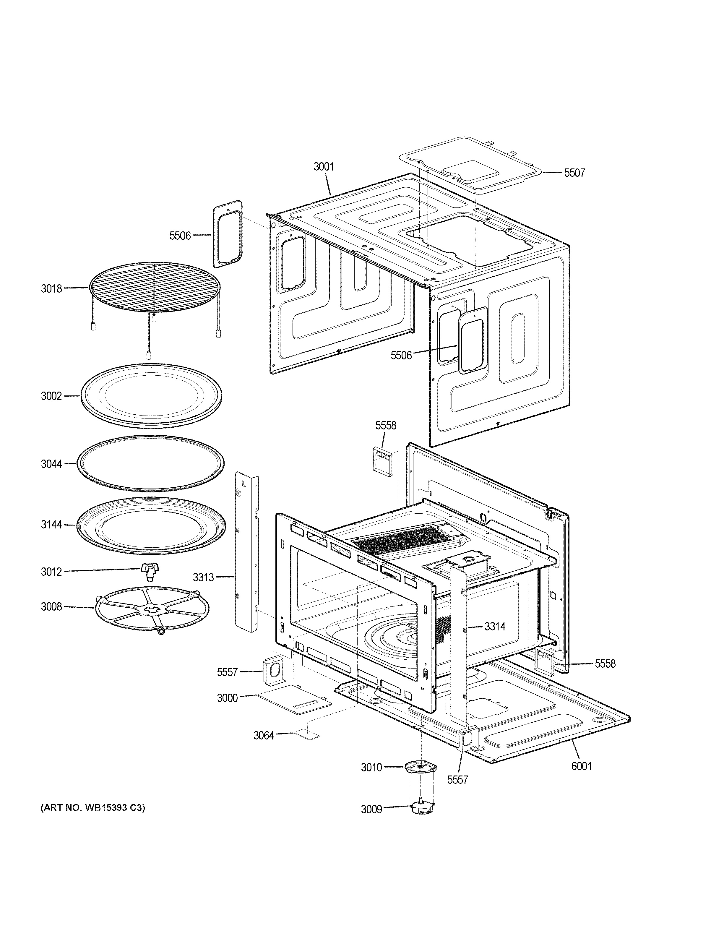 Assembly View for OVEN CAVITY PARTS CT9800SH4SS
