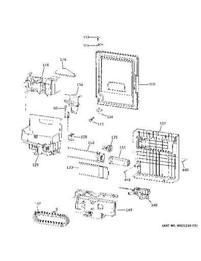 ge profile refrigerator ice maker parts