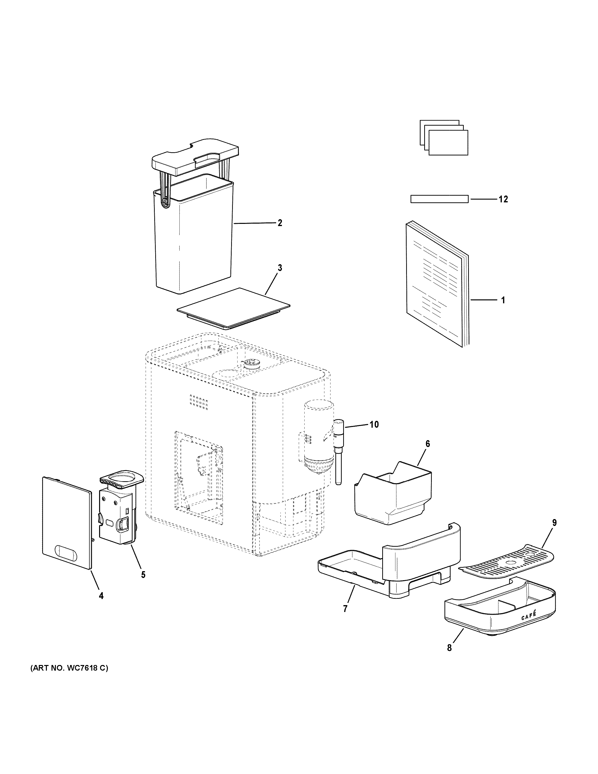 Assembly View for AUTO ESPRESSO MAKER | C7CEBBS4R1W3