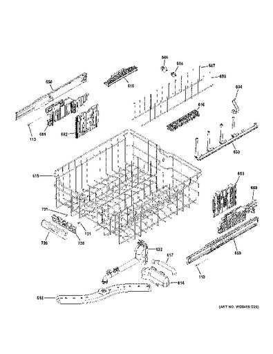 ge monogram dishwasher parts list
