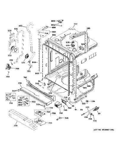 Ge best sale dishwasher gdt655sgjww