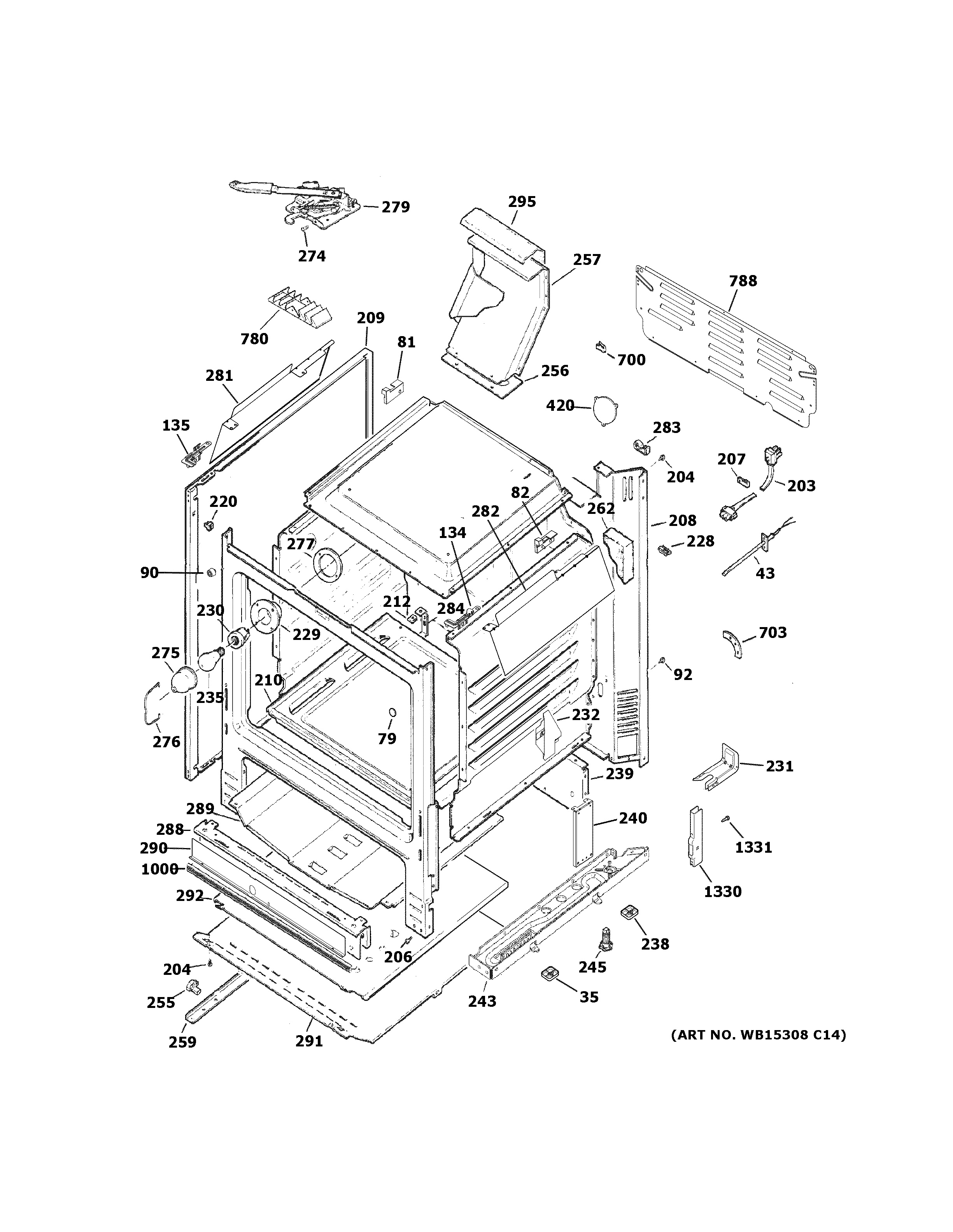 Assembly View for BODY PARTS | JGB645SEK4SS