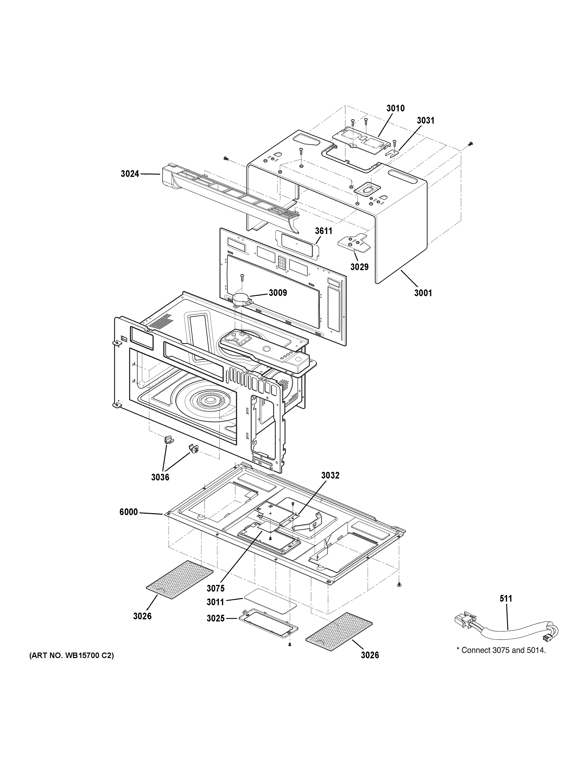 Assembly View for OVEN CAVITY PARTS PVM9179SR1SS