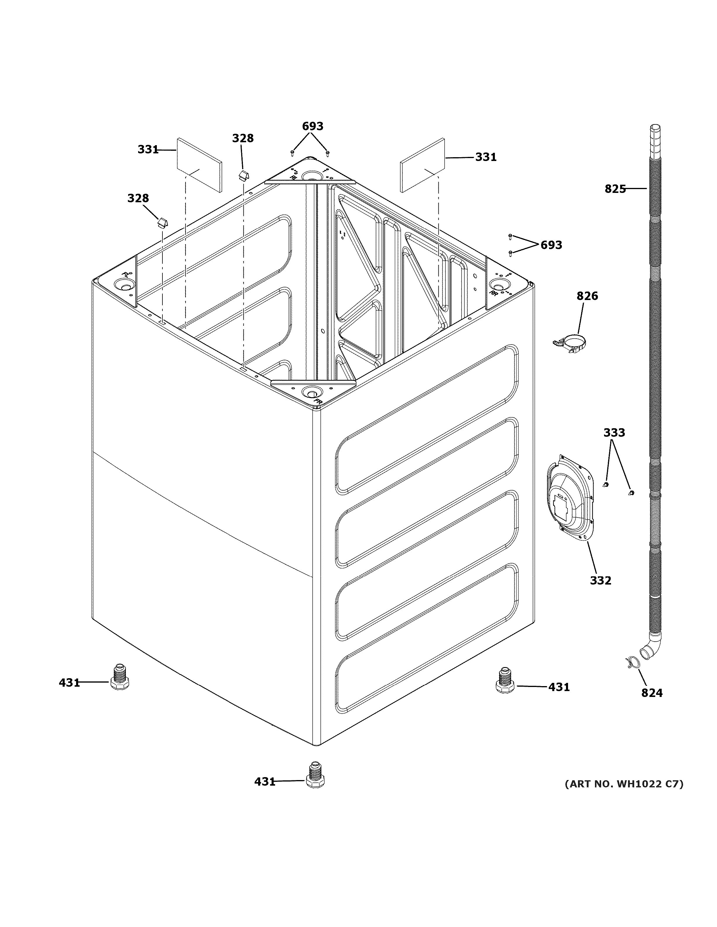 Assembly View for GTW720BSN0WS