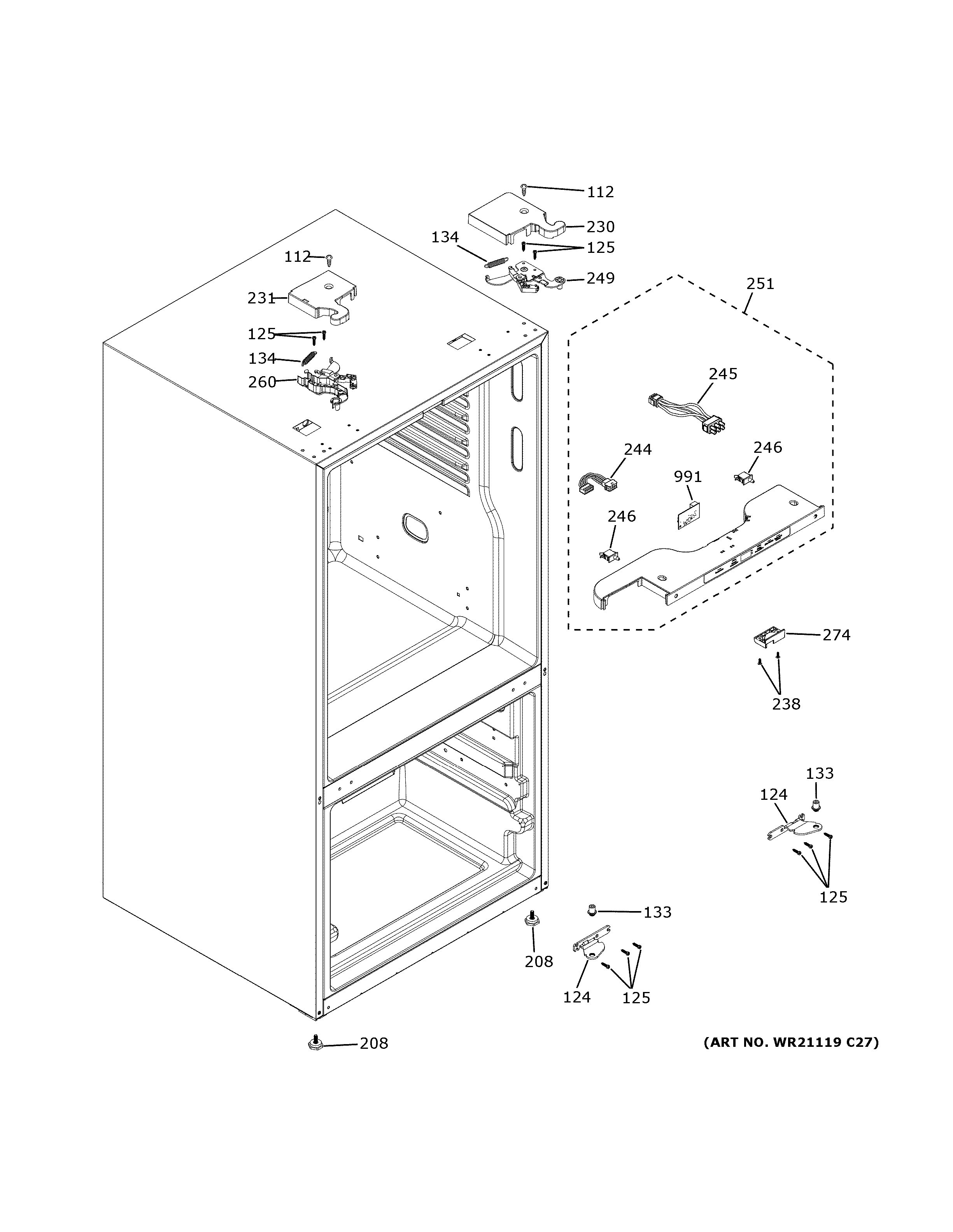 Assembly View for CASE PARTS GNE27JYMNFFS